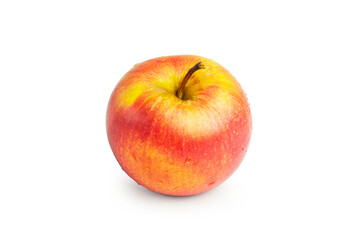 apple is red isolated on a white background.