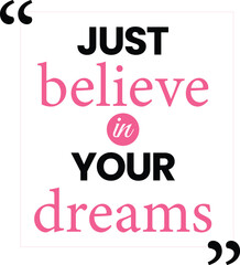 beauty motivational quote with typography lettering