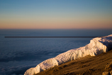 Gletscherfeld am Kilimanjaro