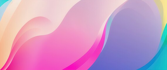 Wavy shapes mixing colors, gradient background, generative ai.