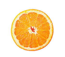 orange slice isolated on transparent png