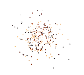 Mixed quinoa isolated on transparent png