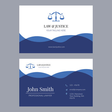 Professional Lawyer Business Card Design.
