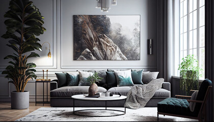 Cozy modern living room