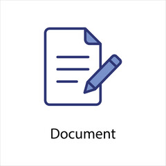 Document icon vector stock