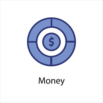 Money icon vector stock
