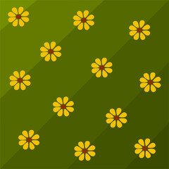 Yellow flower seamless pattern for wallpapers, backgrounds and prints