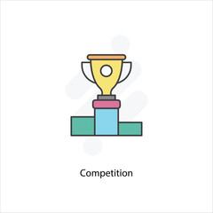 Competition icon vector stock