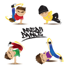 Collection of Men in various dance poses