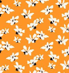 Seamless flower pattern, floral print.