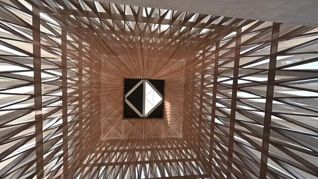 Inside view of the synagogue of the Abrahamic Family House in Abu Dhabi