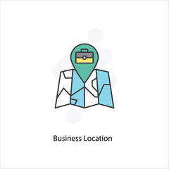 Business Location icon vector stock