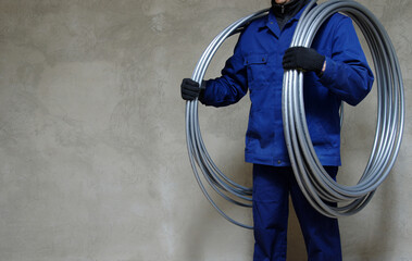 Plumber and plastic pipes