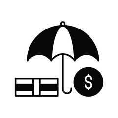 Business Insurance icon vector stock