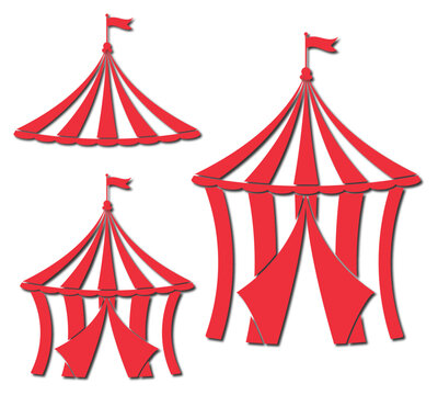 circus tent illustration