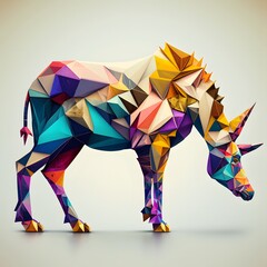 colorful animals created using AI Generative Technology