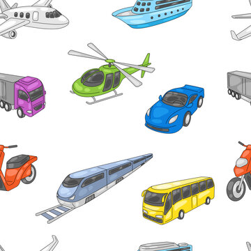 Transportation seamless pattern. Business or industrial image.