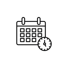 Schedule Planning icon vector stock