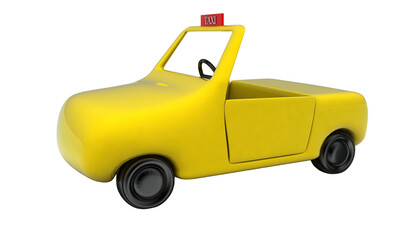 3d taxi car - cab concept