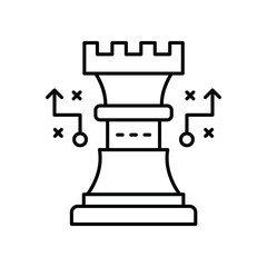 Strategy icon vector stock