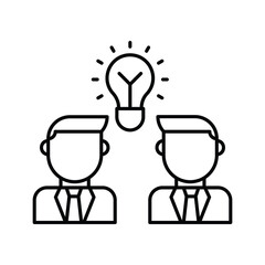 Team Work icon vector stock