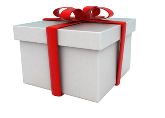 3d wrapped gift concept - 3d render