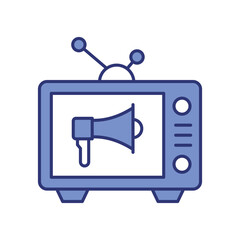 Social Advertising icon vector stock