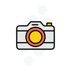 camera icon vector stock