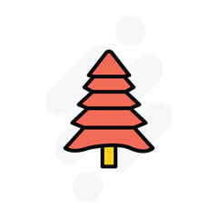 tree icon vector stock