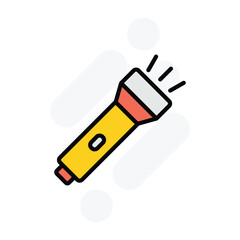 torch icon vector stock