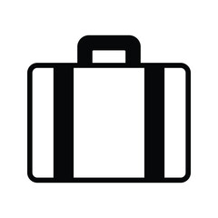 suitcase icon vector stock