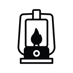 lamp icon vector stock