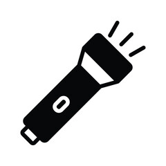 torch icon vector stock