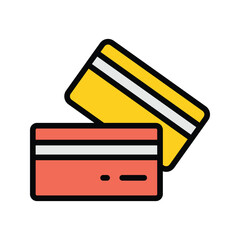 credit card icon vector stock
