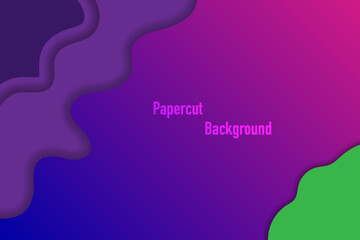 Abstract Papercut Background Vector illustration