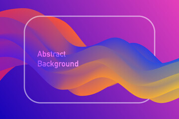 Abstract Color Fluid Background Vector illustration