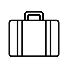 suitcase icon vector stock