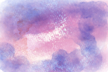 Vintage vector purple blue watercolor background for design.