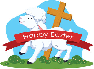 Easter Day. Vector design. New Year. Christmas. Happy Easter banner, poster, greeting card, holiday covers. Easter design with eggs, bunny, in pastel colours. 