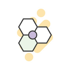 Fototapeta premium biology icon vector stock