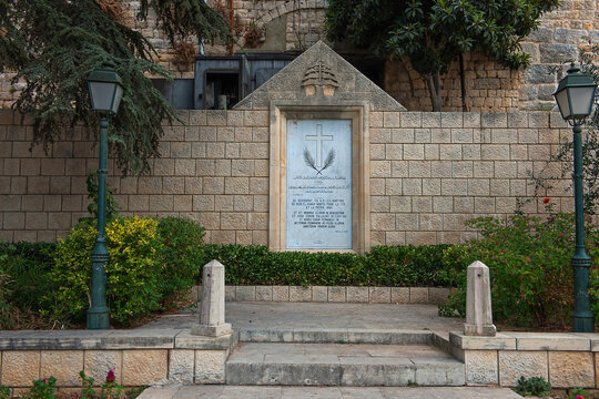 Denkmal f&uuml;r M&auml;rtyrer in Deir al-Qamar, Chouf, Libanon