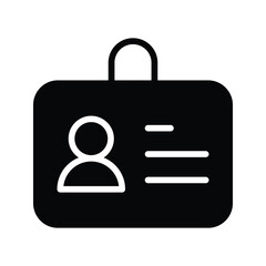 student id icon vector stock