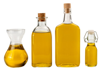 Olive extravirgin oil bottle of different shape,