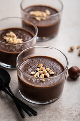 pots de crème au chocolat et noisette fait maison
