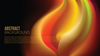 Abstract floral background with a beautiful and elegant golden yellow color