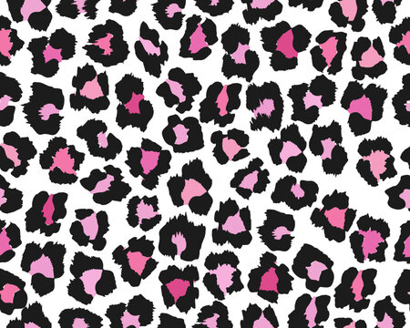 seamless pattern with leopards