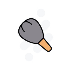 shaving brush icon vector stock