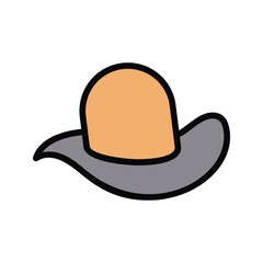 hat icon vector stock