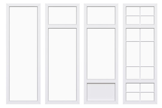 interior doors isolate on a transparent background, interior furniture, 3D illustration, cg render