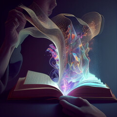 The reading out of a magic book is a magical and enchanting moment.